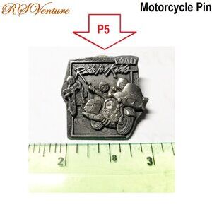 Buy one choose one FREE, Vintage 2001 Ride for Kids Motorcycle Pin